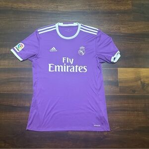 Adidas Real Madrid 2016/2017 away Purple and White Jersey